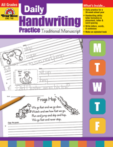 Daily Handwriting Practice: Traditional Manuscript, Grades K-6 - Teacher's Edition