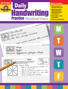 Daily Handwriting Practice: Traditional Cursive, Grades K-6 - Teacher's Edition
