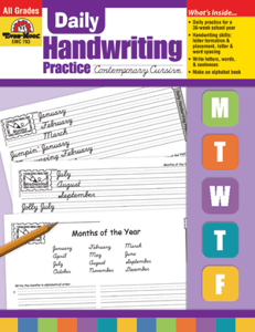 Daily Handwriting Practice: Contemporary Cursive, Grades K-6 - Teacher's Edition