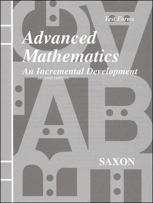Saxon Advanced Mathematics 2ED Consumable Tests Only