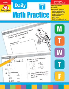 Daily Math Practice, Grade 1 - Teacher's Edition