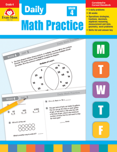 Daily Math Practice, Grade 4 - Teacher's Edition