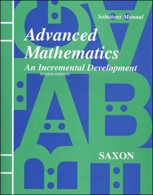 Saxon Advanced Mathematics 2ED Solution Manual