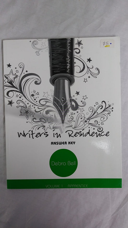 Writers in Residence Answer Key, Volume 1