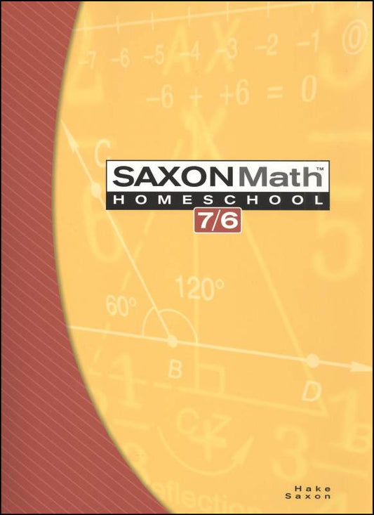 Math 7/6 Homeschool Student Edition (4th Edtion)