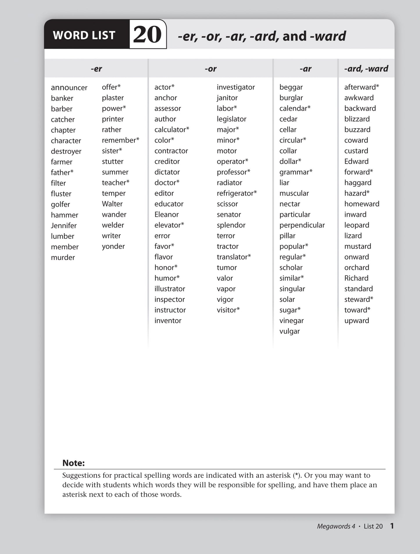 Megawords 4 Teacher's Guide 2nd Edition (Grades 4-12)