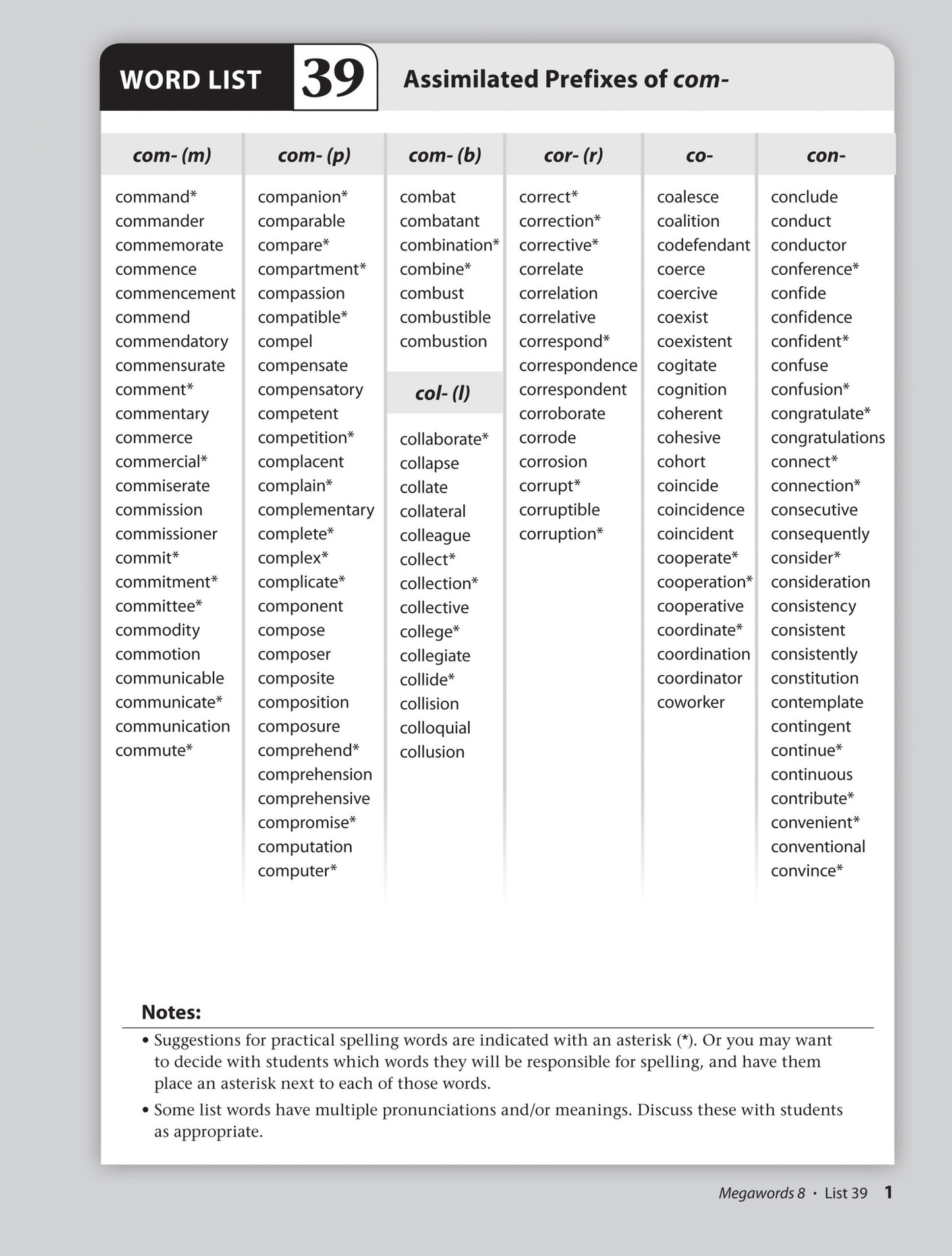 Megawords 8 Teacher's Guide 2nd Edition (Grades 4-12)