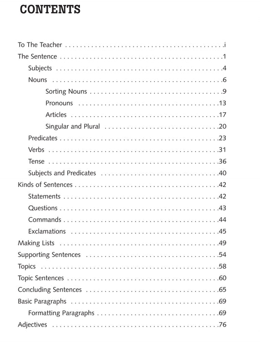 Writing Skills Book A (Grades 2-4)