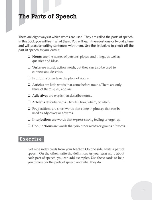 Writing Skills Book 1 (Grades 5-6)