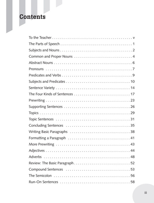 Writing Skills Book 1 (Grades 5-6)