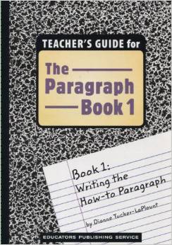 The Paragraph Book 1 Teacher's Guide (Grades 5-8)