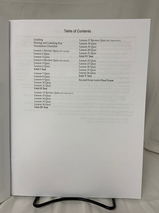 Second Form Latin (2nd Ed.) Quizzes & Tests