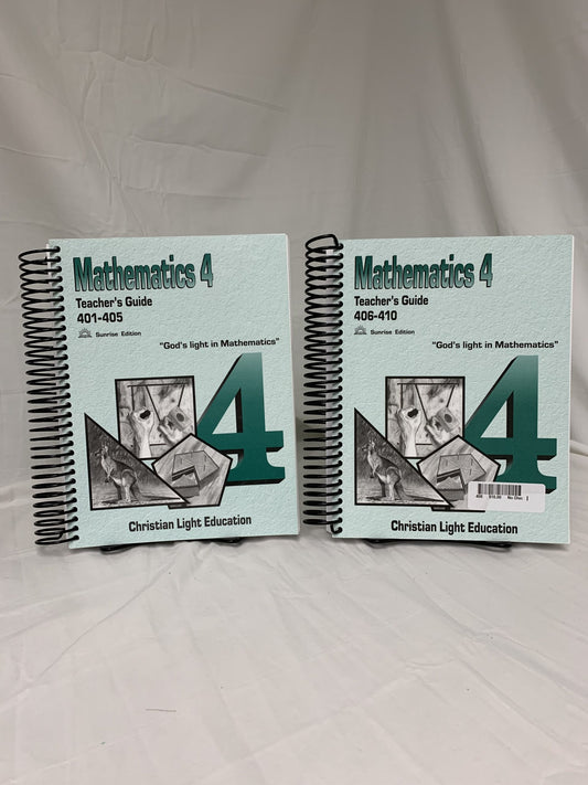 Mathematics 4 Teacher's Guide - Set of 2