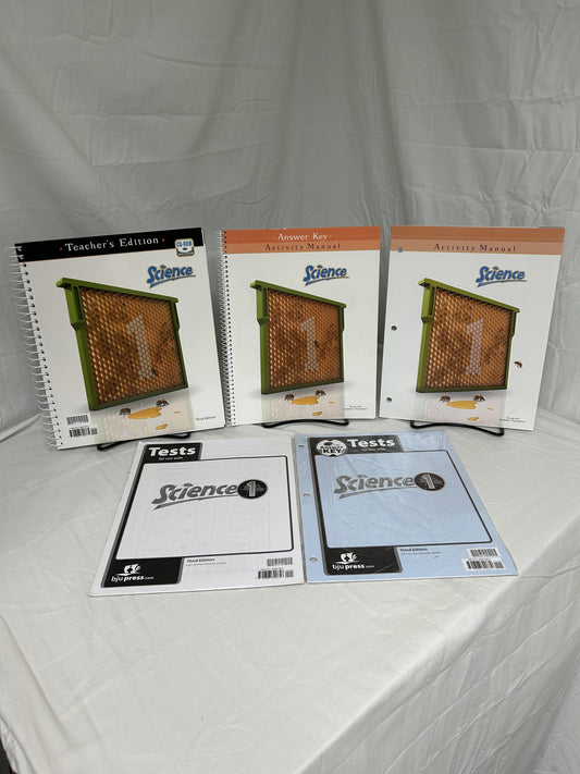 BJU Science 1 (3rd Ed.) Set of 5