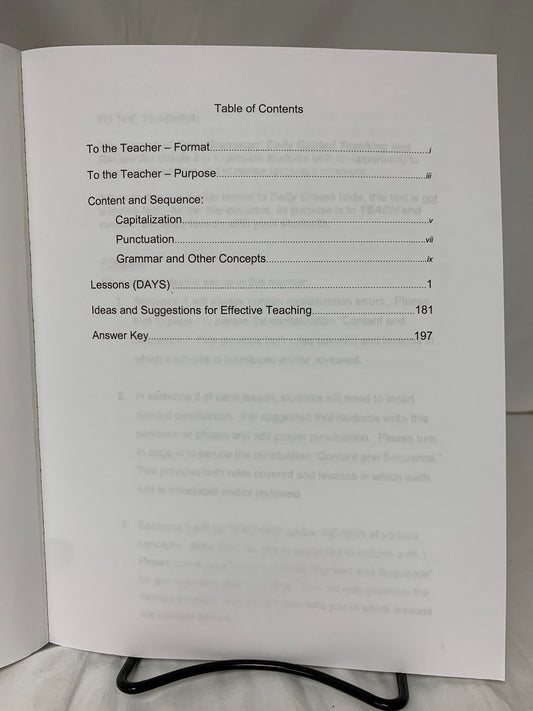 Easy Grammar: Daily Guided Teaching and Review for Grade 2 Teacher Edition