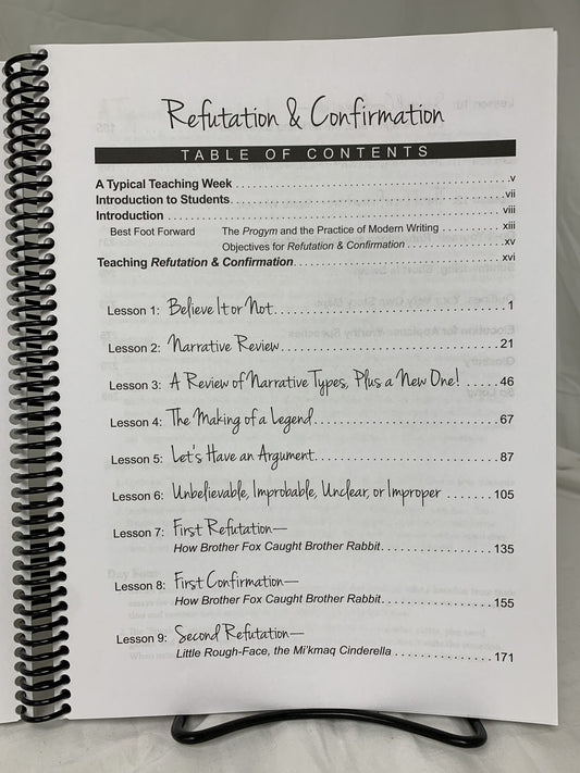 Writing & Rhetoric Book 5: Refutation & Confirmation Teacher's Edition
