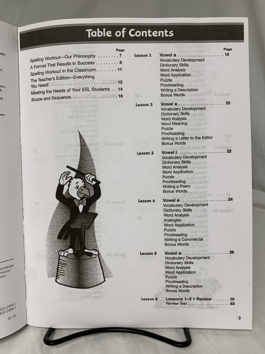 Spelling Workout Level G Teacher's Edition