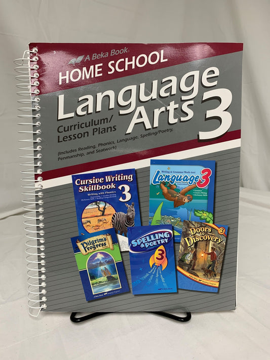 Abeka Language Arts 3 Home School Curriculum Lesson Plans