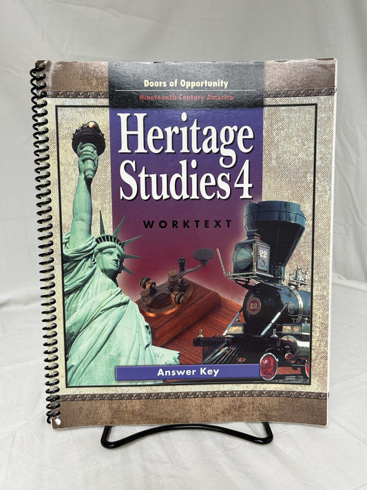 BJU Heritage Studies 4 (2nd Ed.) Worktext Answer Key