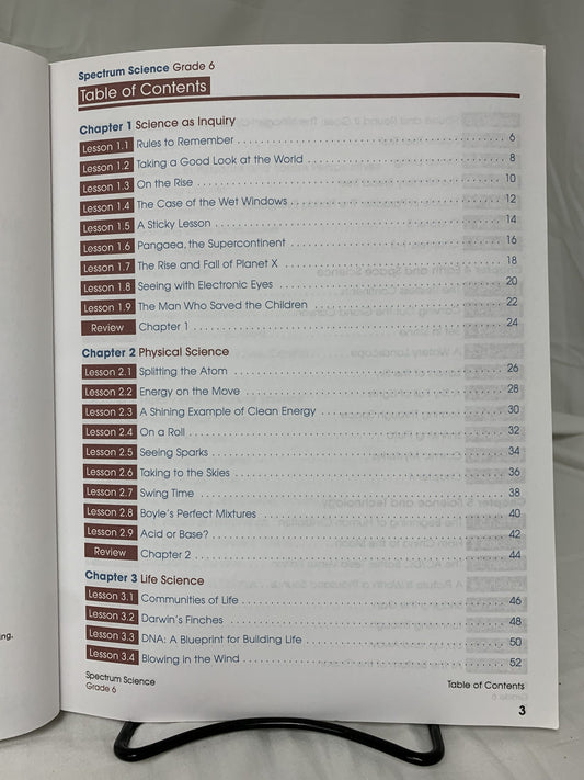 Spectrum Science Grade 6