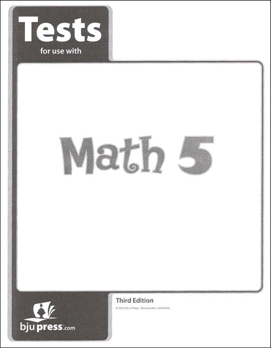 Math 5 Tests (3rd ed.)