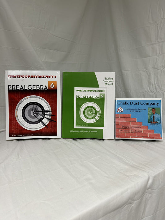 Chalk Dust Pre-Algebra (6th Ed.) Set of 3