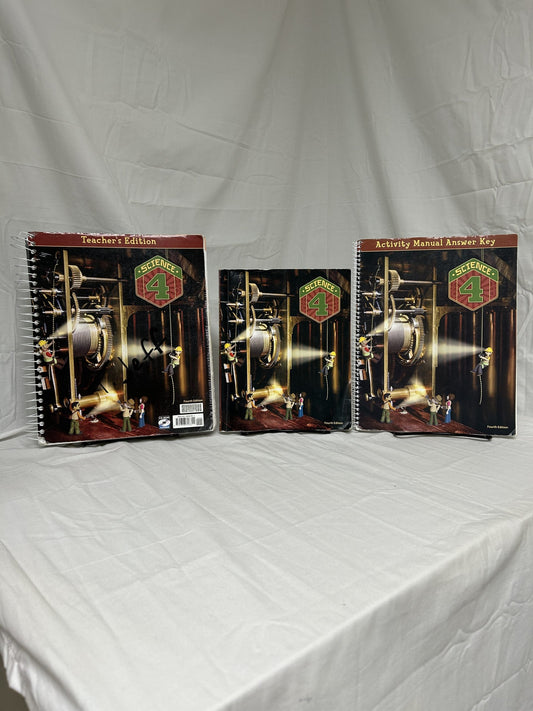 BJU Science 4 (4th Ed.) Set of 3