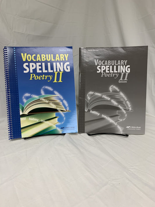 Abeka Vocabulary, Spelling, Poetry II (5th Ed.) Set of 2