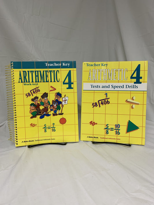 Abeka Arithmetic 4 (3rd Ed.) Set of 2