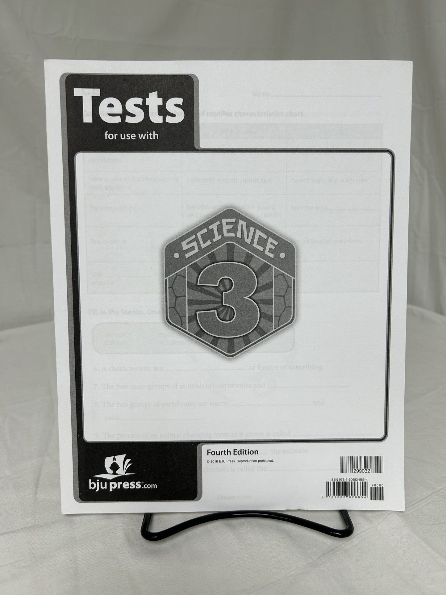 BJU Science 3 (4th Ed.) Tests