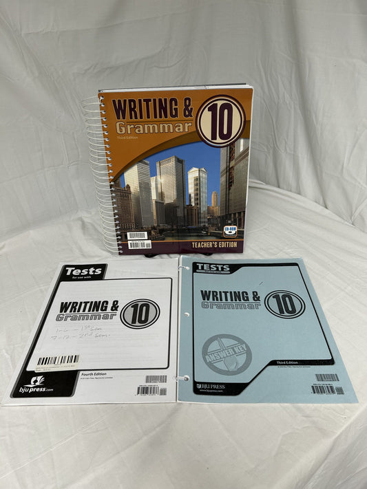BJU Writing & Grammar 10 (3rd Ed.) Set of 3