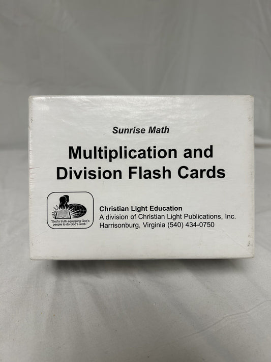 Sunrise Math Multiplication and Division Flash Cards