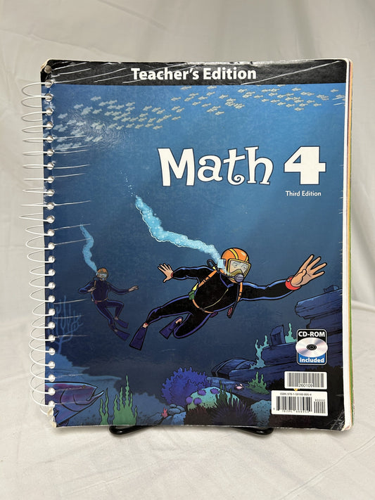BJU Math 4 (3rd Ed.) Teacher's Edition