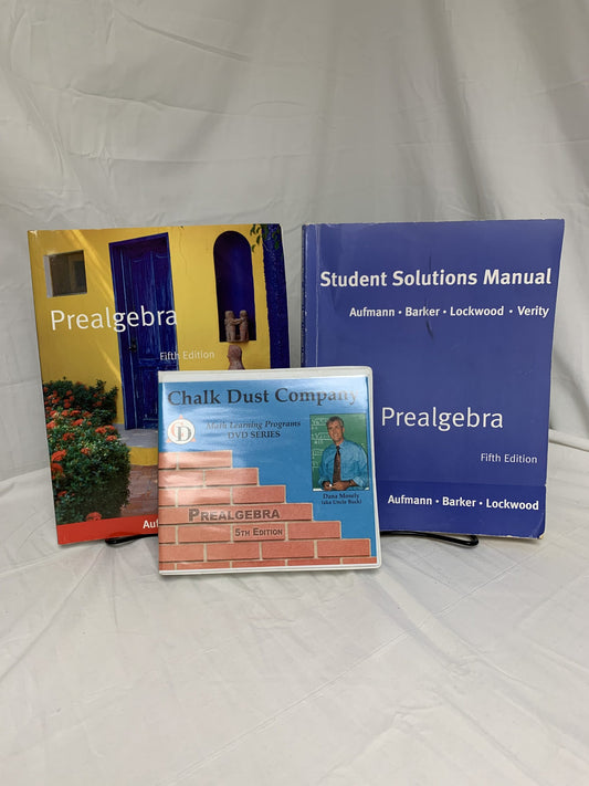 Chalk Dust Pre-Algebra (5th Ed.) Set of 3