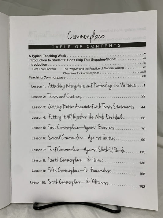 Writing & Rhetoric Book 6: Commonplace Teacher's Edition