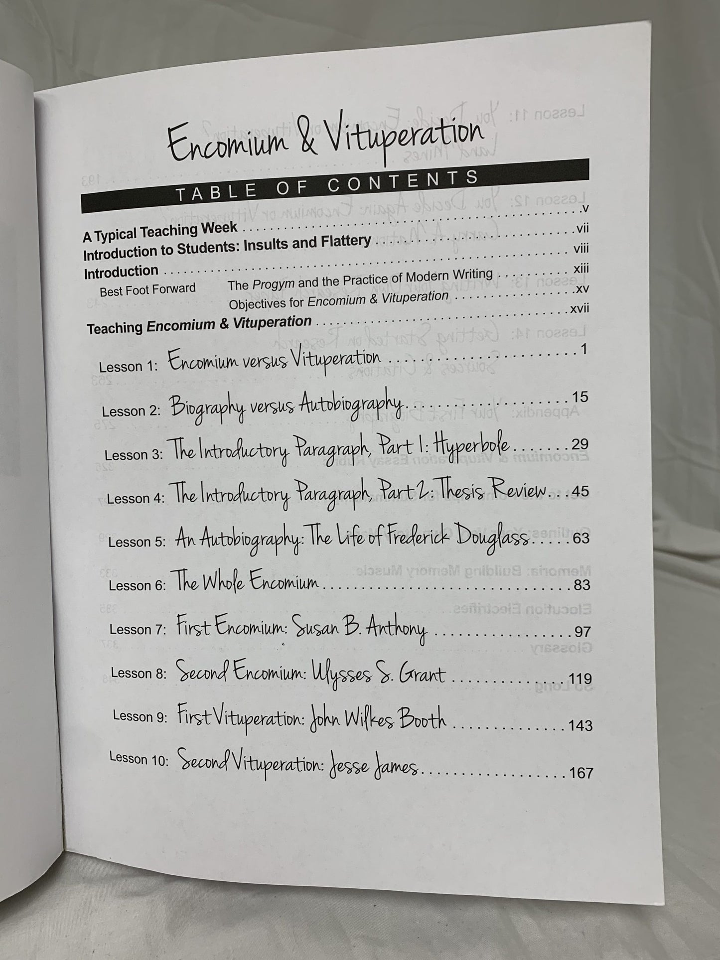 Writing & Rhetoric Book 7: Encomium & Vituperation Teacher's Edition