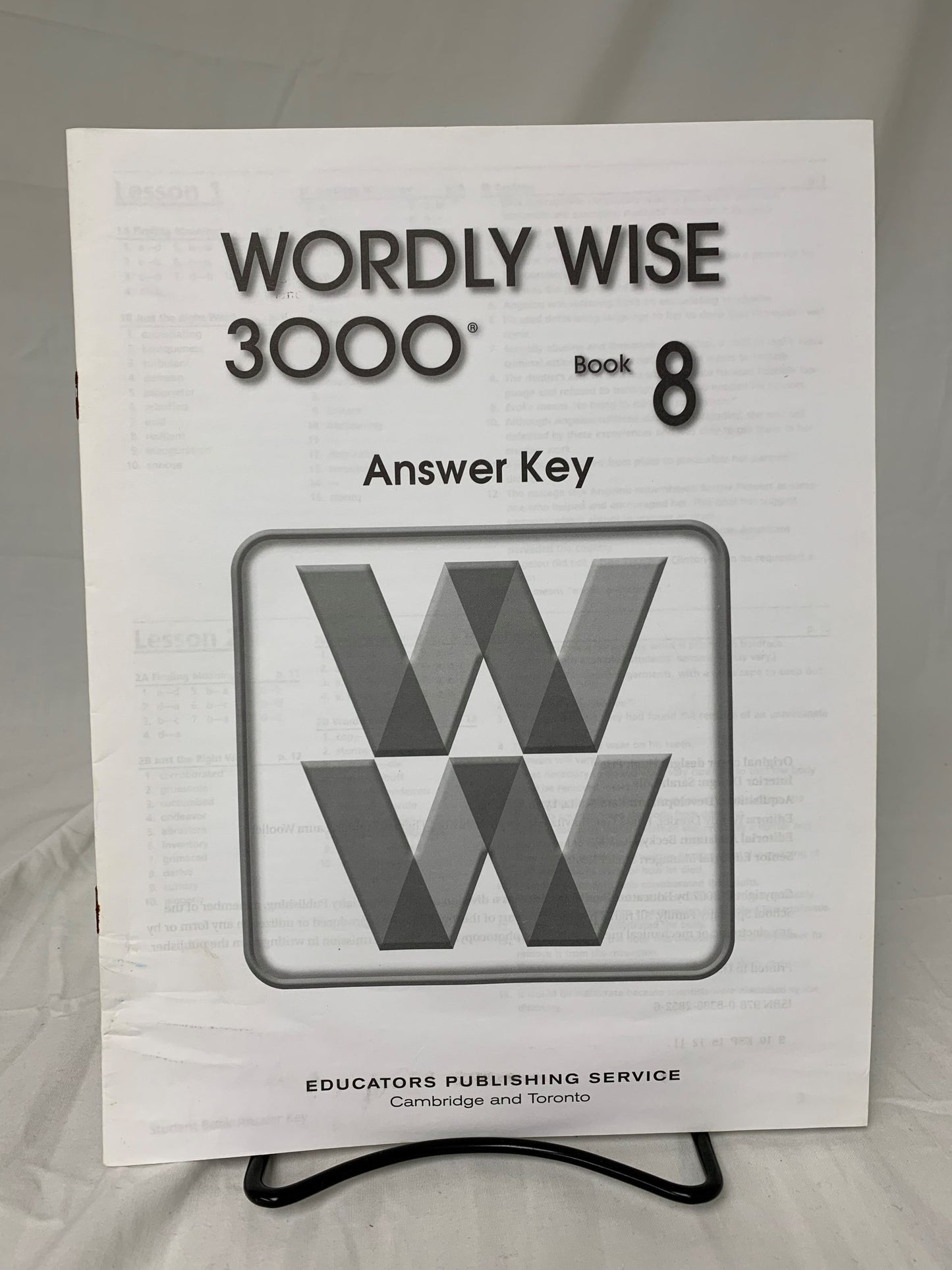 Wordly Wise 3000 Book 8 Answer Key