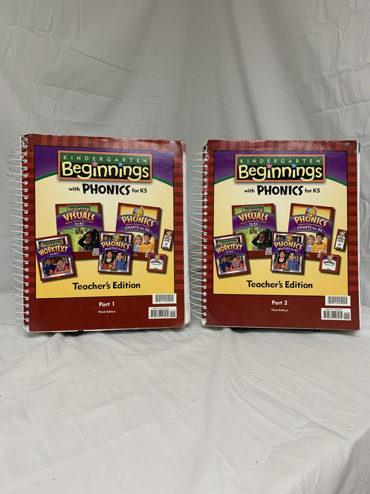 BJU Kindergarten Beginnings (3rd Ed.) Set of 2