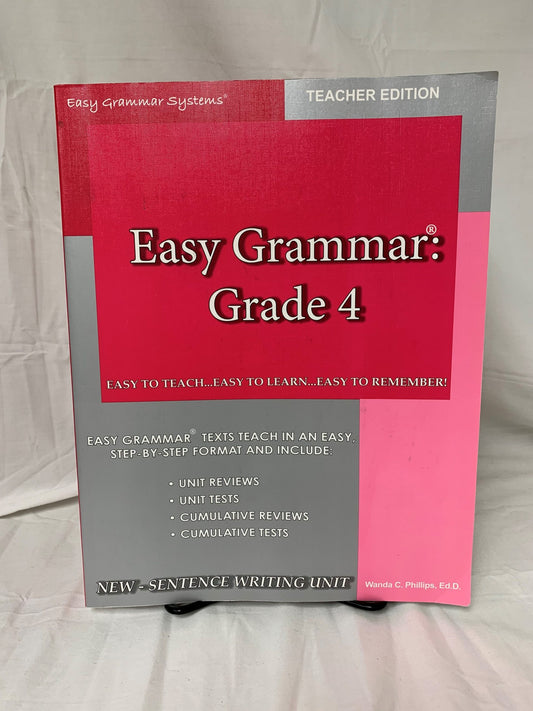 Easy Grammar: Grade 4 Teacher Edition