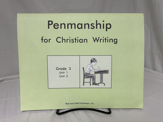 Penmanship for Christian Writing Grade 3 (1st Ed.) Workbook