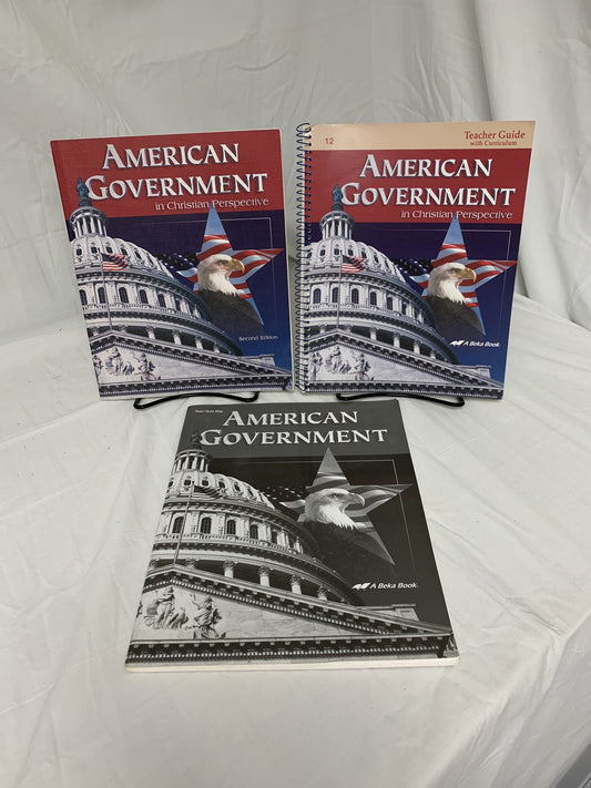 Abeka American Government (2nd Ed.) Set of 3