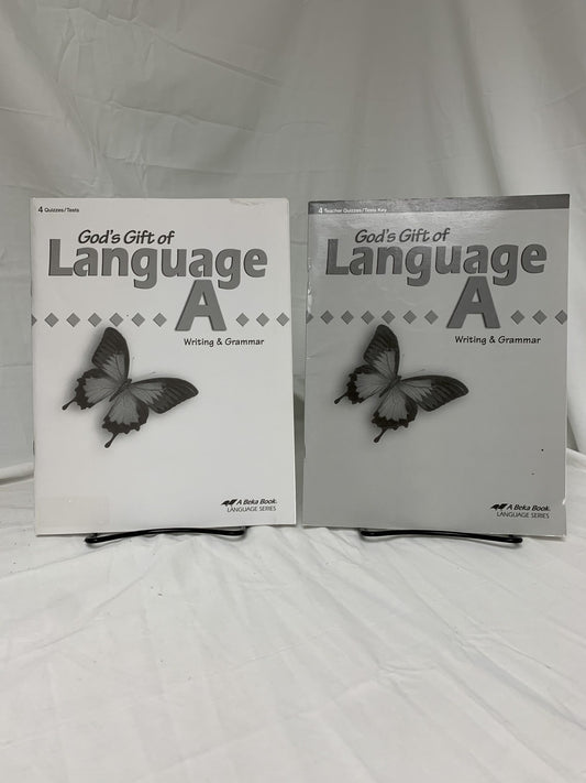 Abeka God's Gift of Language A (3rd Ed.) Set of 2