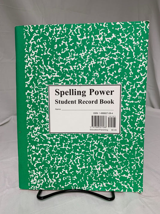 Spelling Power Green Student Record Book