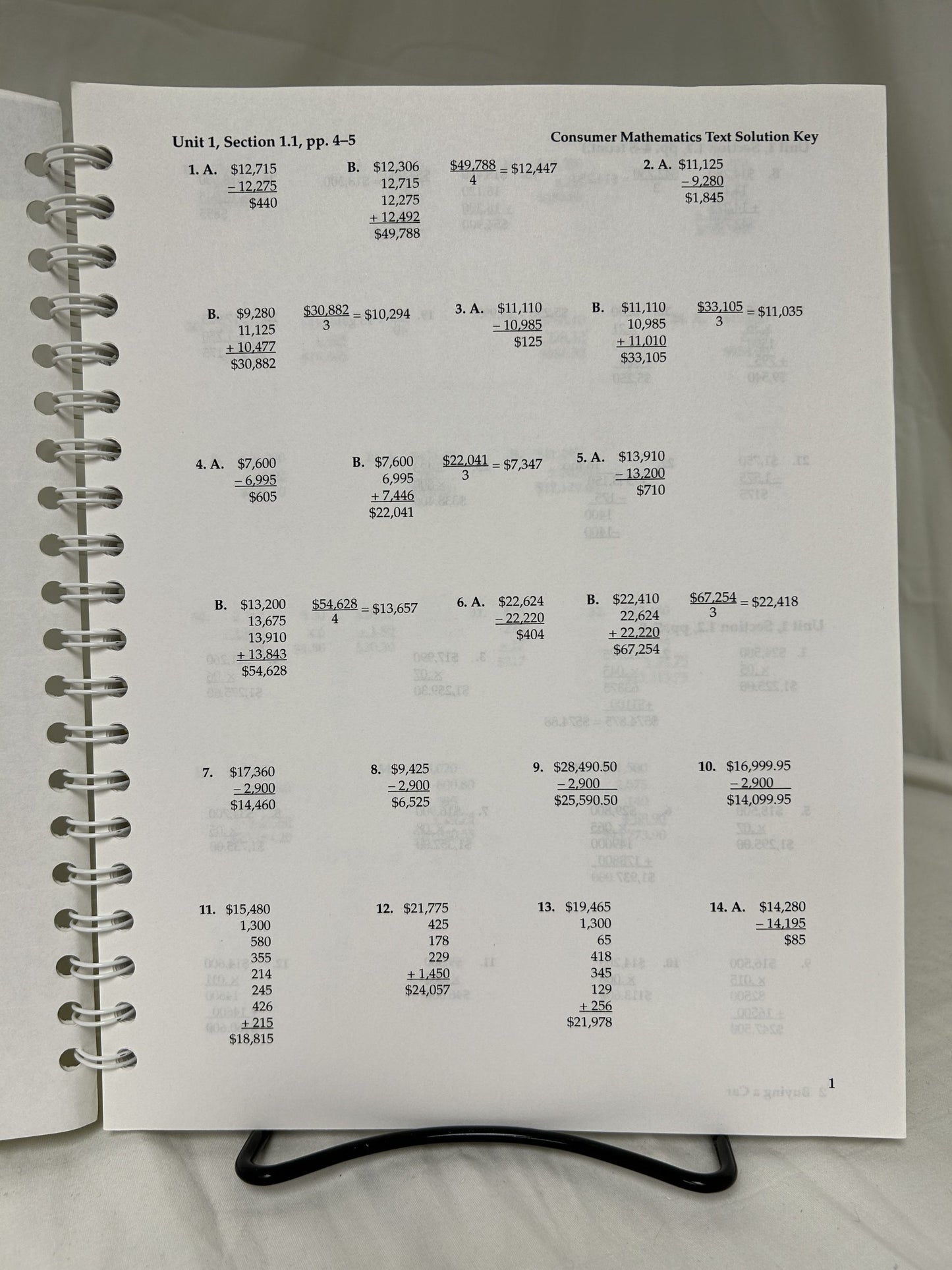 Abeka Consumer Mathematics (2nd Ed.) Set of 7