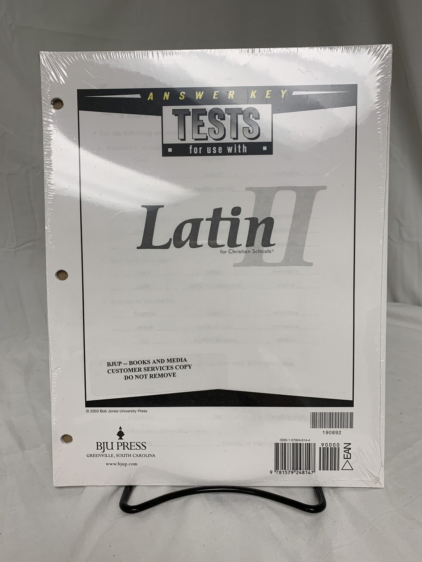BJU Latin II Set of 3