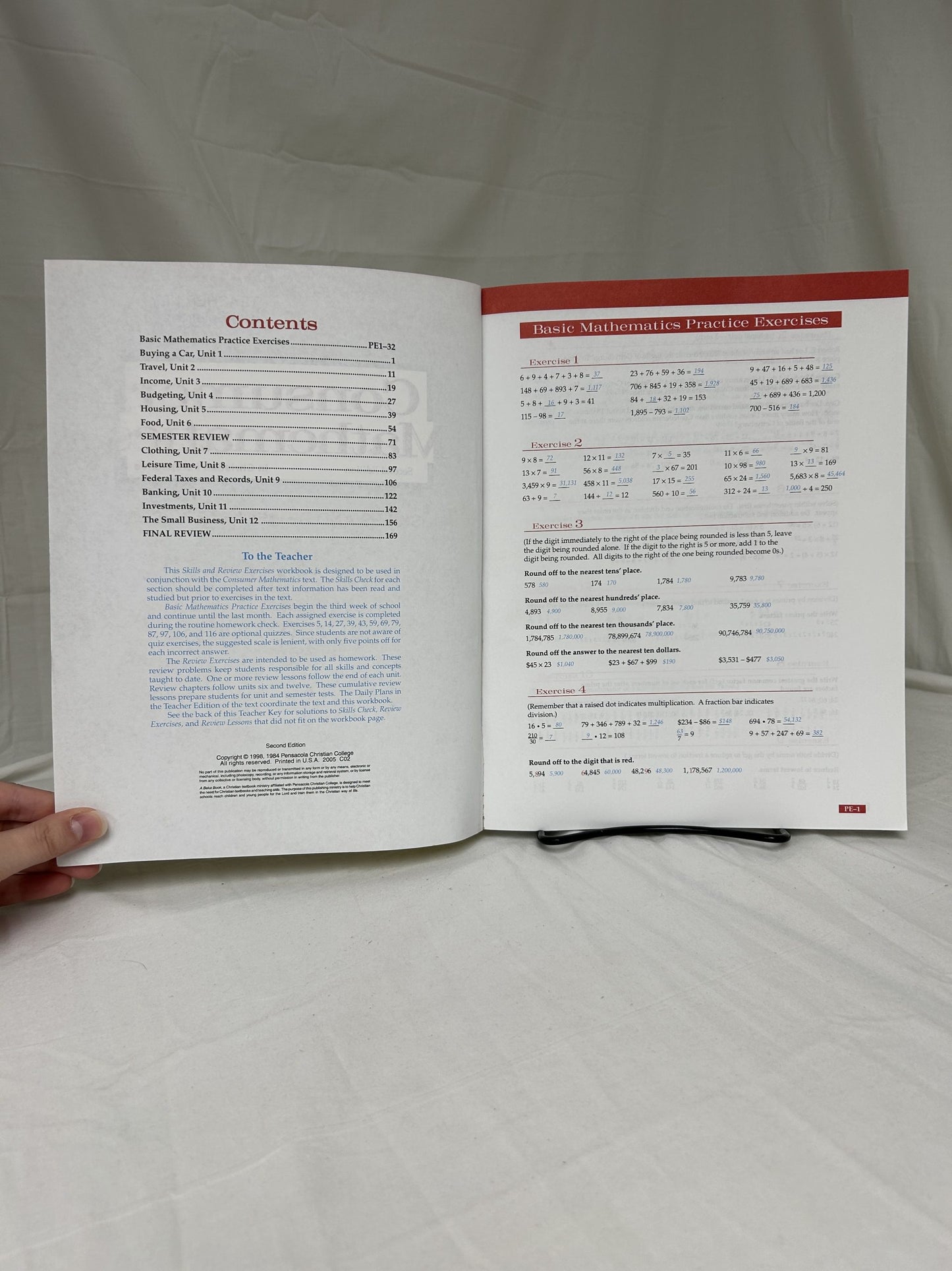 Abeka Consumer Mathematics (2nd Ed.) Set of 7