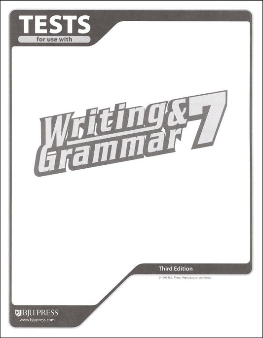 Writing & Grammar 7 Tests (3rd ed.)