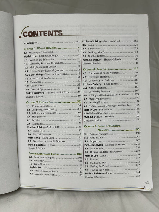 BJU Fundamentals of Math (2nd Ed.) Textbook (writing)