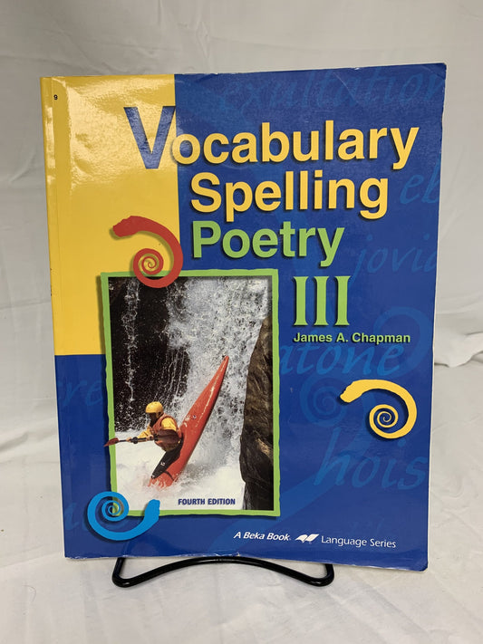 Abeka Vocabulary, Spelling, Poetry III (4th Ed.) Set of 2