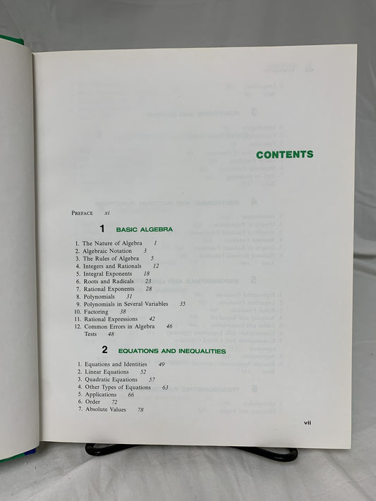 Algebra and Trigonometry Textbook